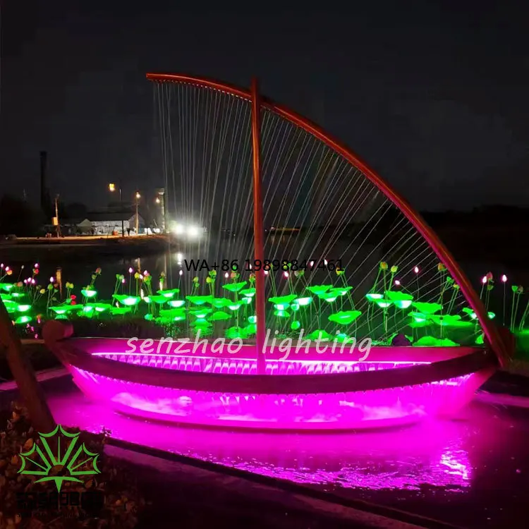 

Outdoor Boat Colorful LED Landscape Light IP65 Waterproof Luminous Motif Light Decorations