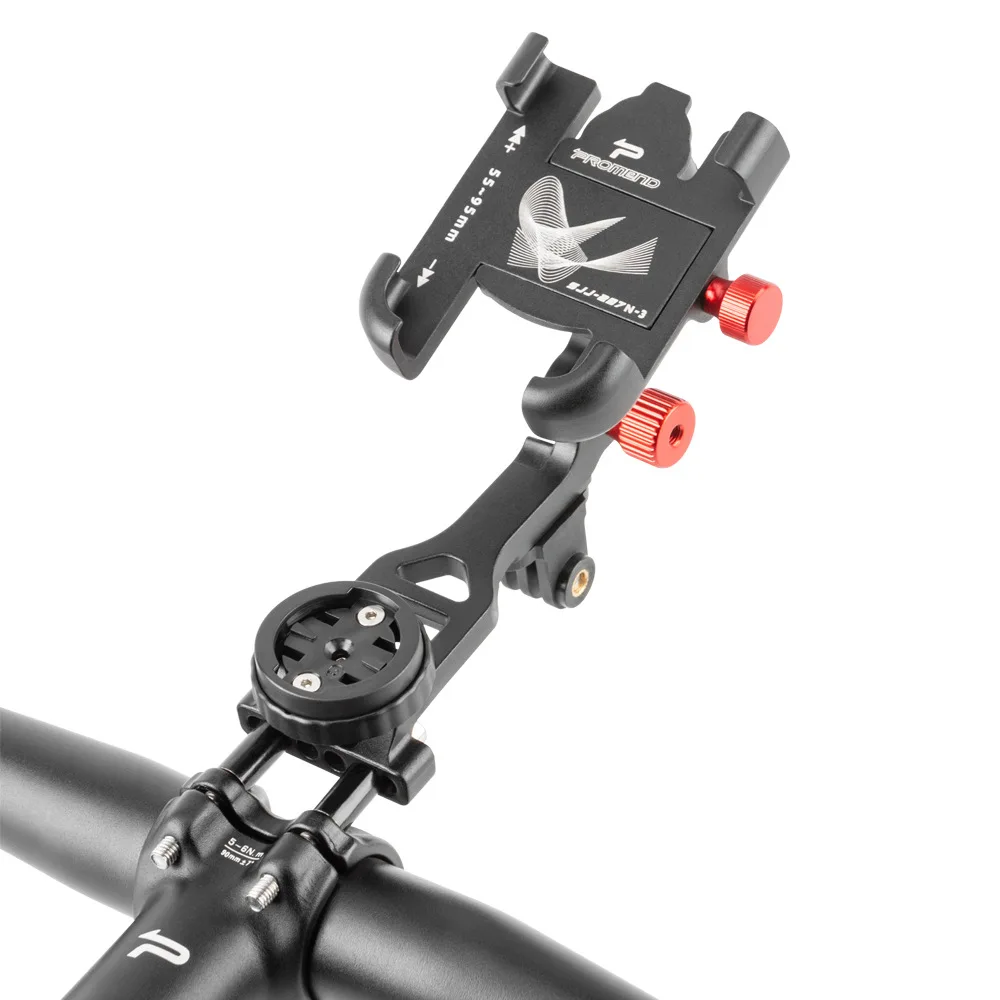 

3-in-1 Bicycle Mobile Phone Navigation Bracket Aluminum Alloy Strong Locking Four-claw Rotating Mobile Phone Holder