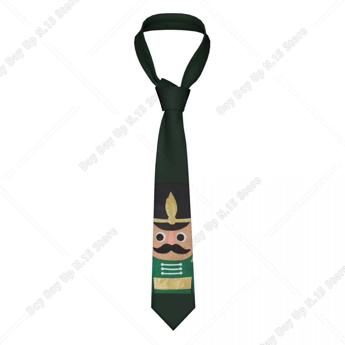 Christmas Nutcracker Cartoon Soldier Toy Neckties Men Custom Silk Neck Ties for Business