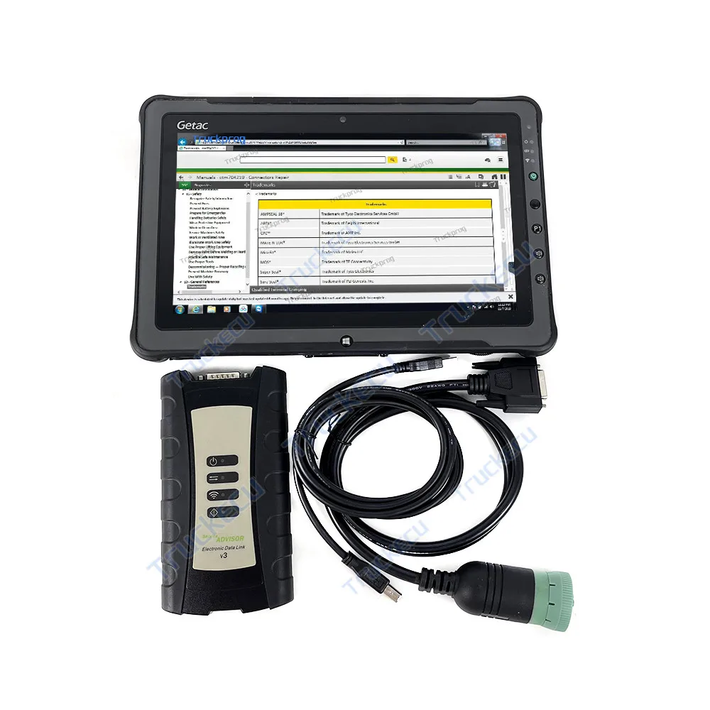 F110 tablet JD EDL V3 construction agriculture tractor diagnostic Service tool JD EDL V3 Electronic Data Link edl v3 Advisor