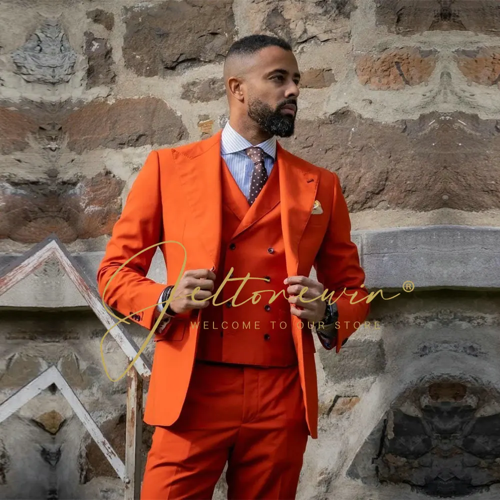 

2022 Latest Fashion Design Custom Made Jacket Pant Slim Fit 3-Piece Prom Wedding Suits Custom Groom Blazer Masculino Terno