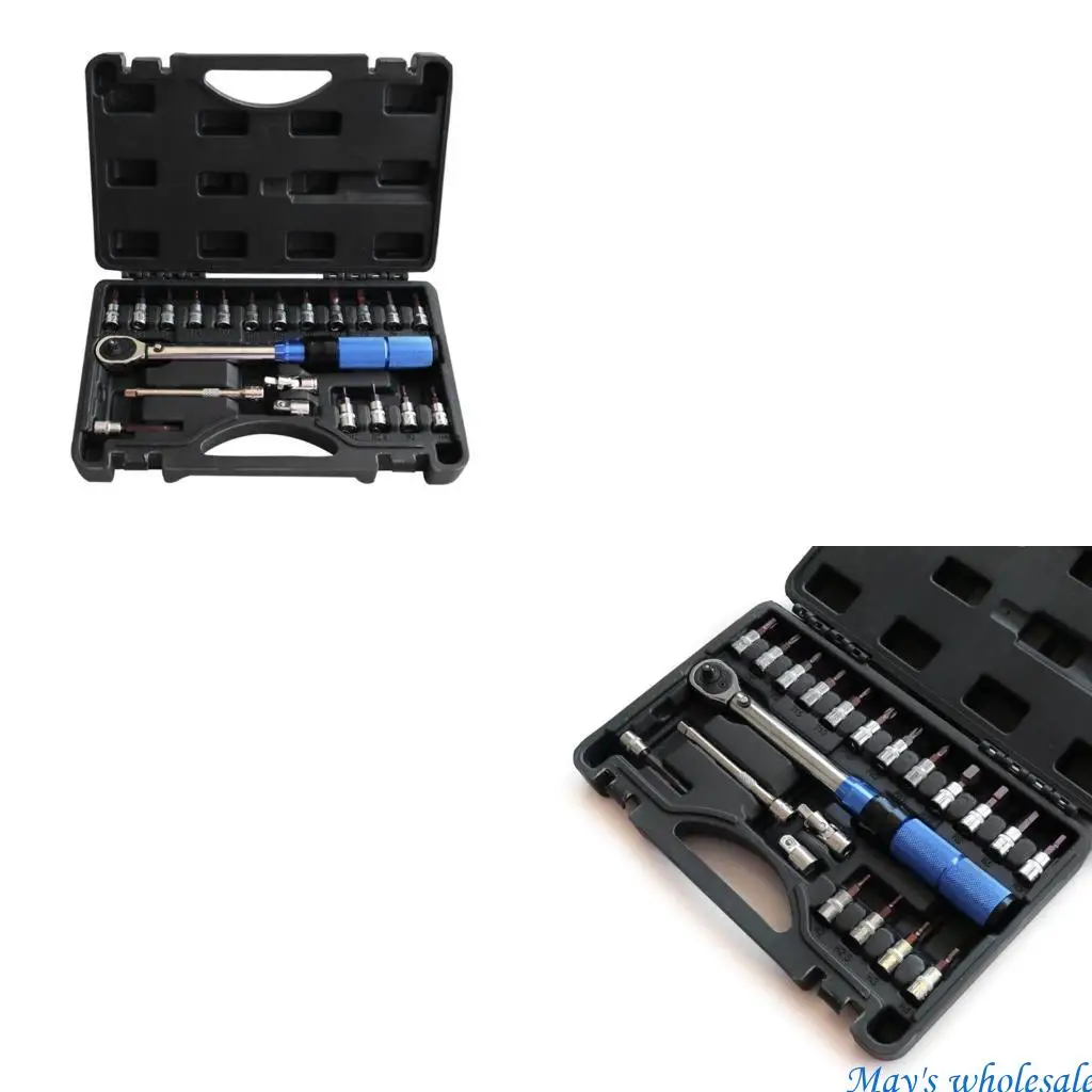 

Набор динамометрических ключей из 21 предмета HighAccurate 2–24 Нм, привод 1/4 дюйма для велосипеда, мотоцикла 448A