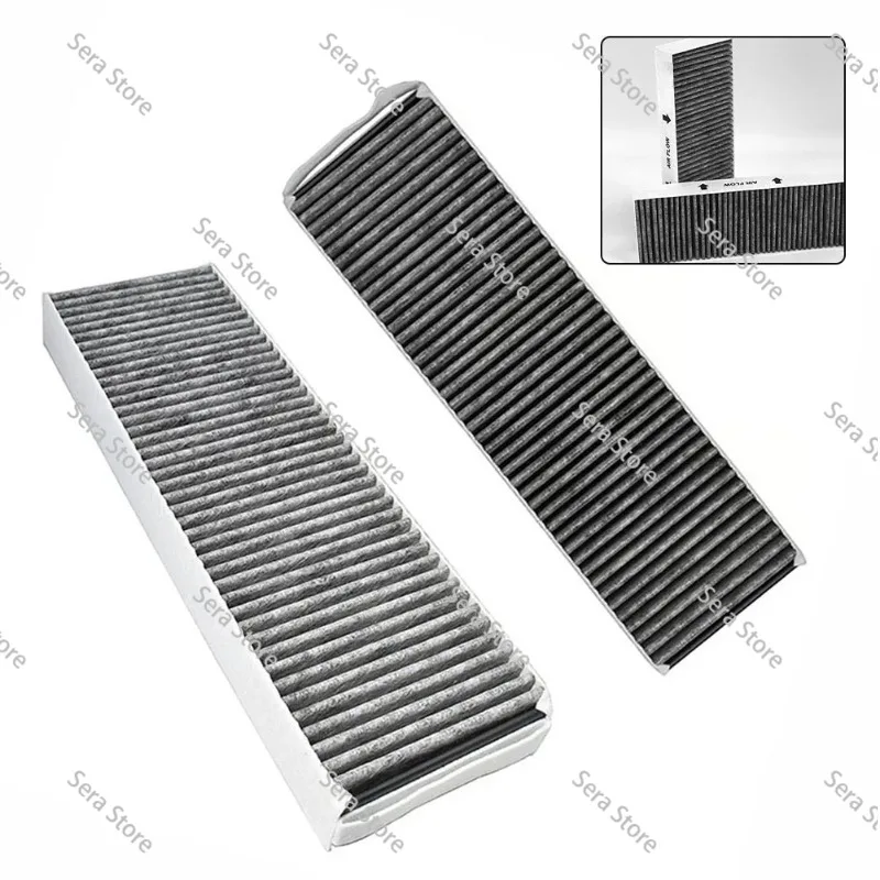 High-Quality 2-Pack Activated Carbon Filters Range Hood HEPA Filter Screen Filter