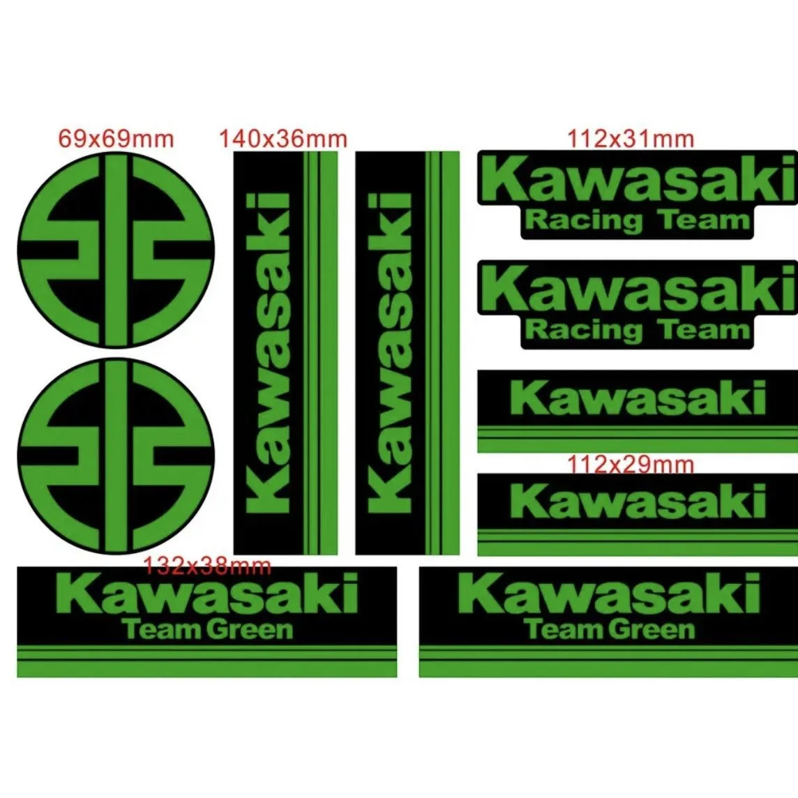 

Motorcycle DUCATI stickers logo Bike Helmet decal For Kawasaki Ninja H2 400 650 Z750 Z900 Z800 Z400 Z1000 Z650 Car Accessories