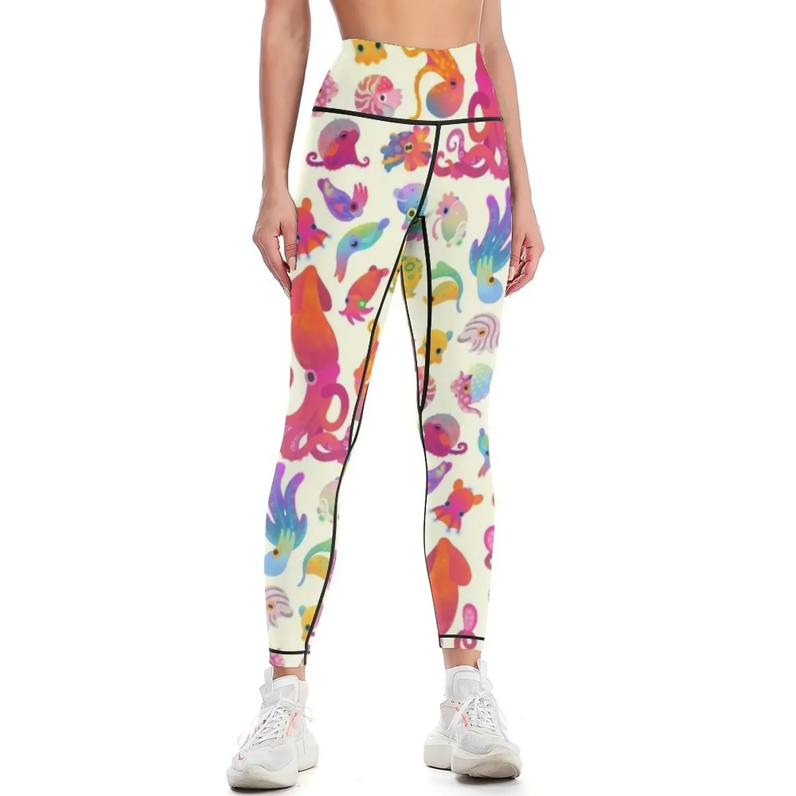 

Cephalopod - pastel Leggings Women's gym jogging pants legging pants raises butt sportswear for gym Womens Leggings