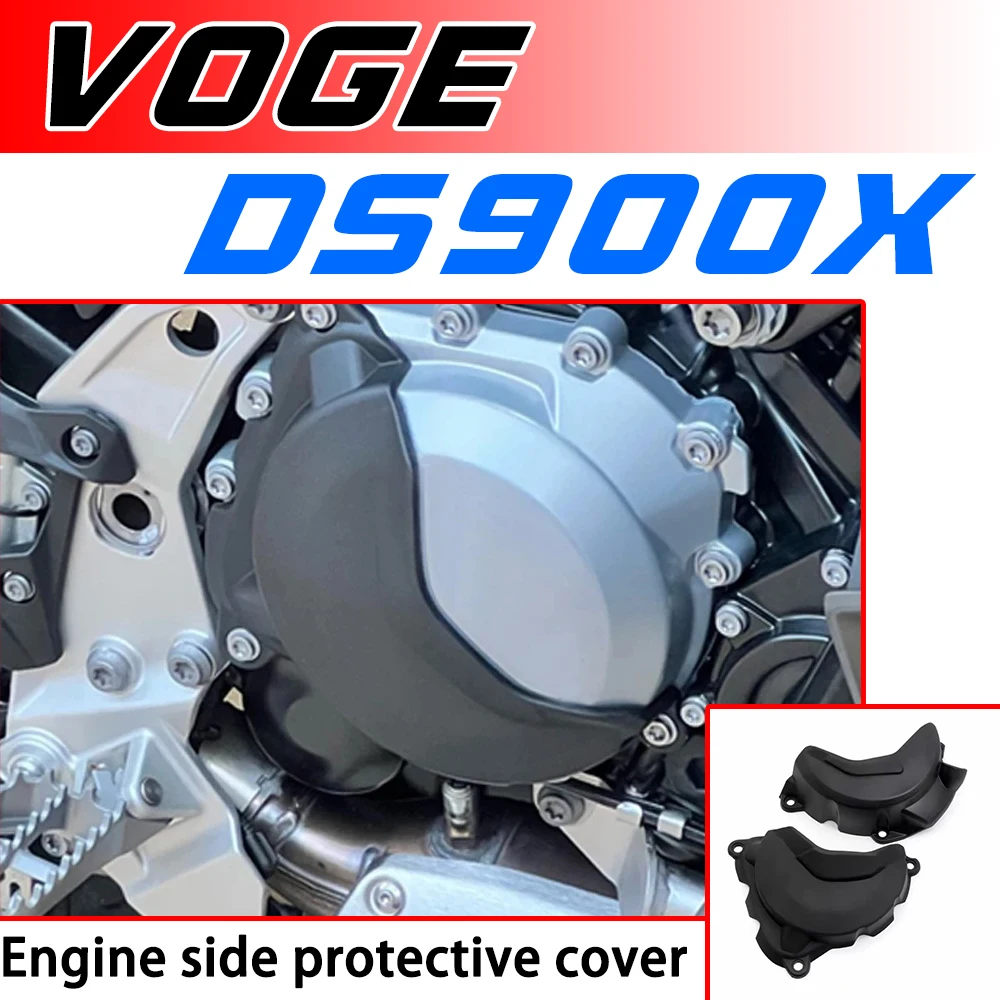 

Engine protection cover, cylinder head cover, and side cover for VOGE DS900X and 900DSX engines.