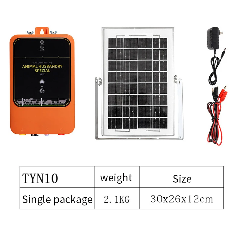 Électrificateur solaire 2026 pour clôture électrique animale (bovins, ovins, équins) – Chargeur à im