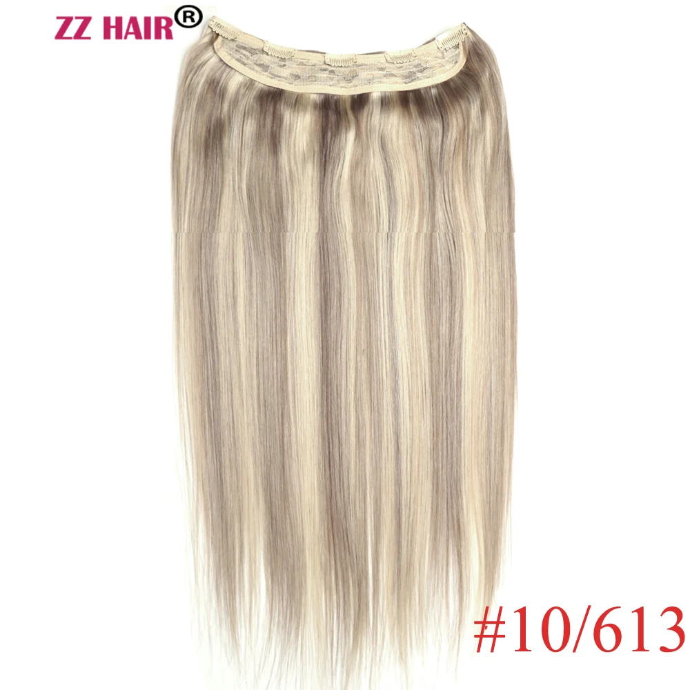 ZZHAIR 100% Braziliaanse Human Remy Hair Extensions 16 "-24" U-pcs Set 100g-200g Clips in Een Stuk Natuurlijk Recht