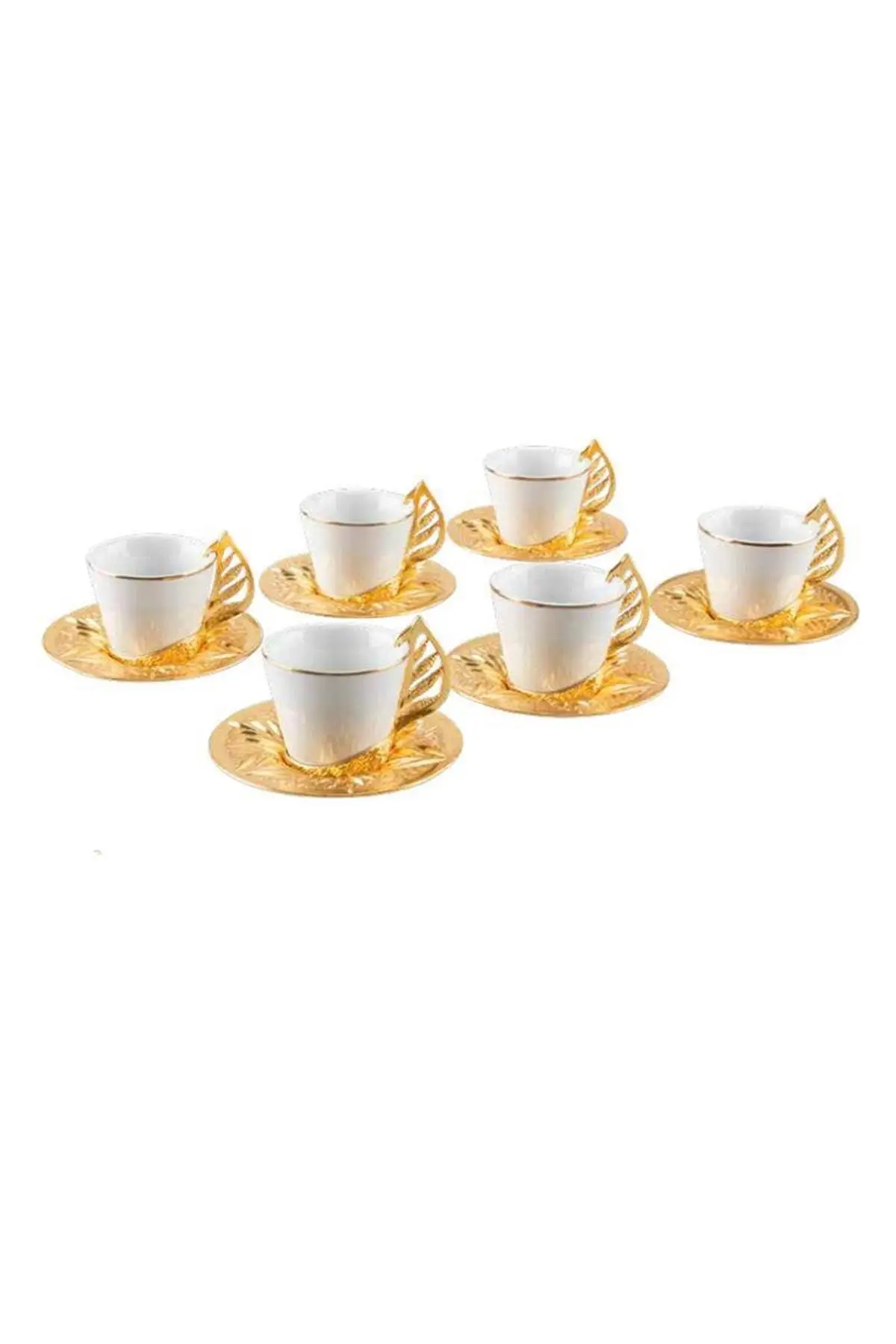 

DOLBOVI porcelain bulk Gold leaf bottom coffee set 352-k-y 18 handmade espresso cup