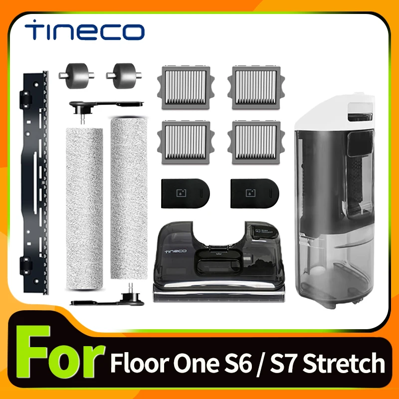 For Tineco Floor ONE S6 / S7 Stretch Ultra Cordless Wet Dry Vacuum Cleaner Accessories Brush Roller And HEPA Filter Spare Parts