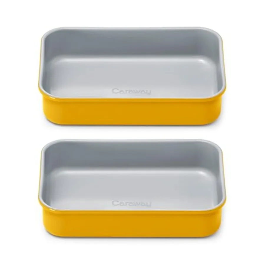 

Nonstick 9" x 6.5" Small Rectangle Baking Pan Duo Non-Toxic PTFE and PFOA Free Aluminized Steel Core Deep Ceramic Baking Pan fo