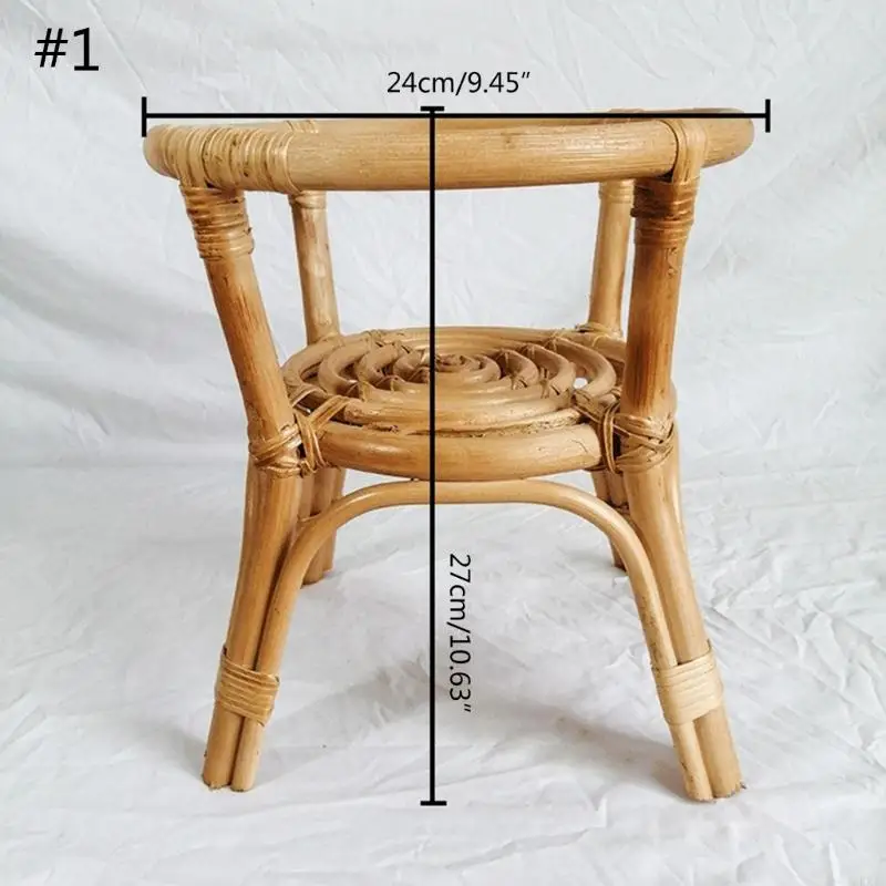 KX4B Natural Rattan Plant Stand Rack Bothinter Delpers Vine jardín Vine enrejado