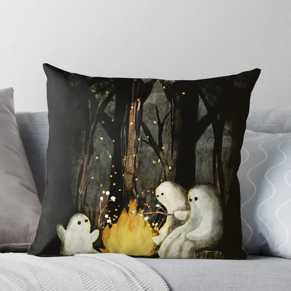 Marshmallows and ghost stories Throw Pillow home decor items Elastic Cover For Sofa Pillow