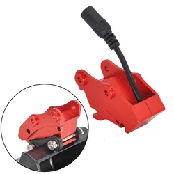 K336 Electric Bucket Changer Red CNC Metal For Huina Kabolite 336gc K961 RC Hydraulic Excavator Bucket Quick Hitch Coupler Parts