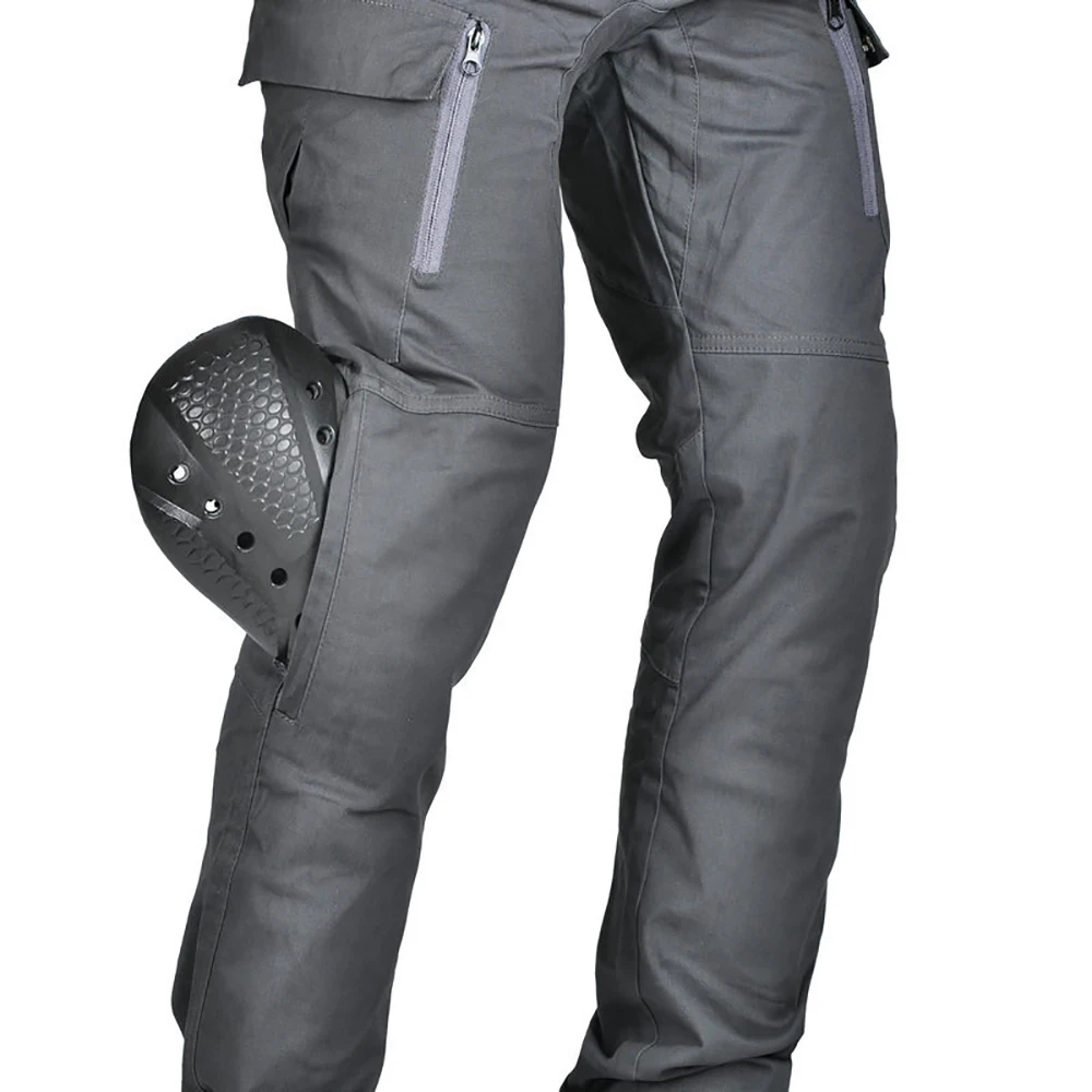 VOLERO-Anti Gota Motocicleta Equitação Calças, respirável cintura alta Motor Vintage Calças, Motocross Calças Cargo, 4 Estações