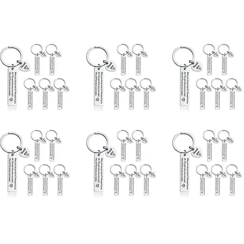 Efficient 36 Pcs Thank You Gifts Keychain Appreciation Keychain Make A Difference Inspirational Gifts Coworker Leaving Gifts