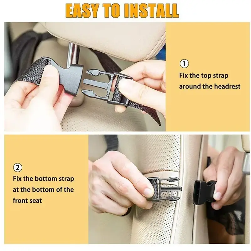 Car Backseat Organizer with Touch Screen Tablet Holder Auto Storage Pockets Cover Car Seat Back Protectors Car Accessories - Image 3
