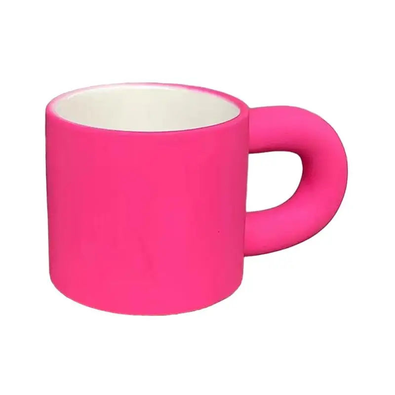 

Novelty Mug 300ml Coffee Mug With Handle Large Capacity Mugs Rose Red Coffee Cups For Drinking Water Cup For Kitchen Home Table