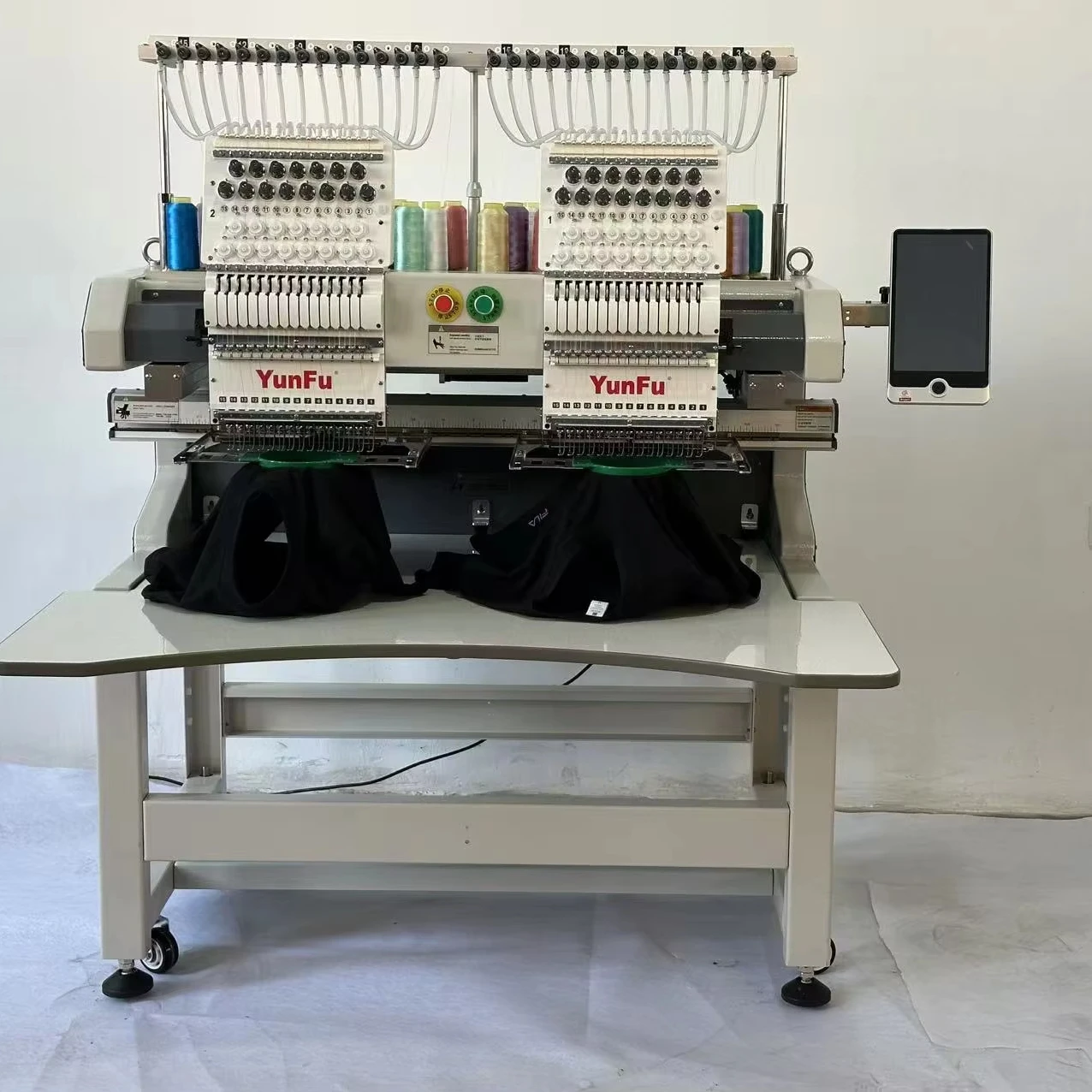 2 Heads Commercial Digital Embroidery Machine Automatic Thread Tension Embroidery Machine for Home Use Including Motor