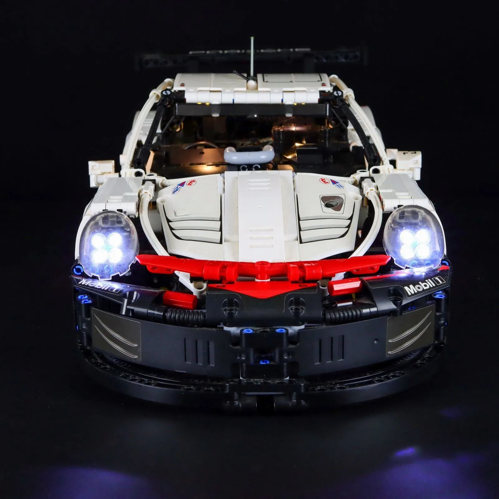 (Não inclui blocos de construção) luz LED para LEGO 42096 Technic Porsche 911 RSR DIY lâmpada decorativa com caixa de bateria