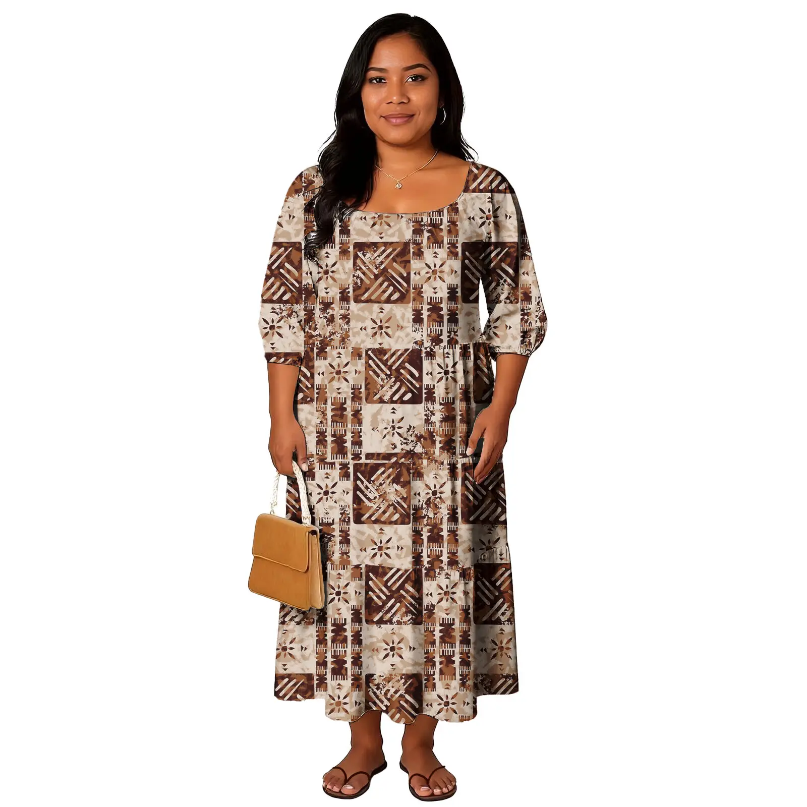 

Сексуальные женские платья в стиле Самоан, элегантное дизайнерское летнее женское многоуровневое платье с полинезийским племенным принтом по индивидуальному заказу