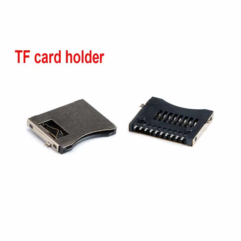 10pcs TF Card Holder Memory Card Holder Micro Mini SD Card  Sinking Plate SMT Patch Type