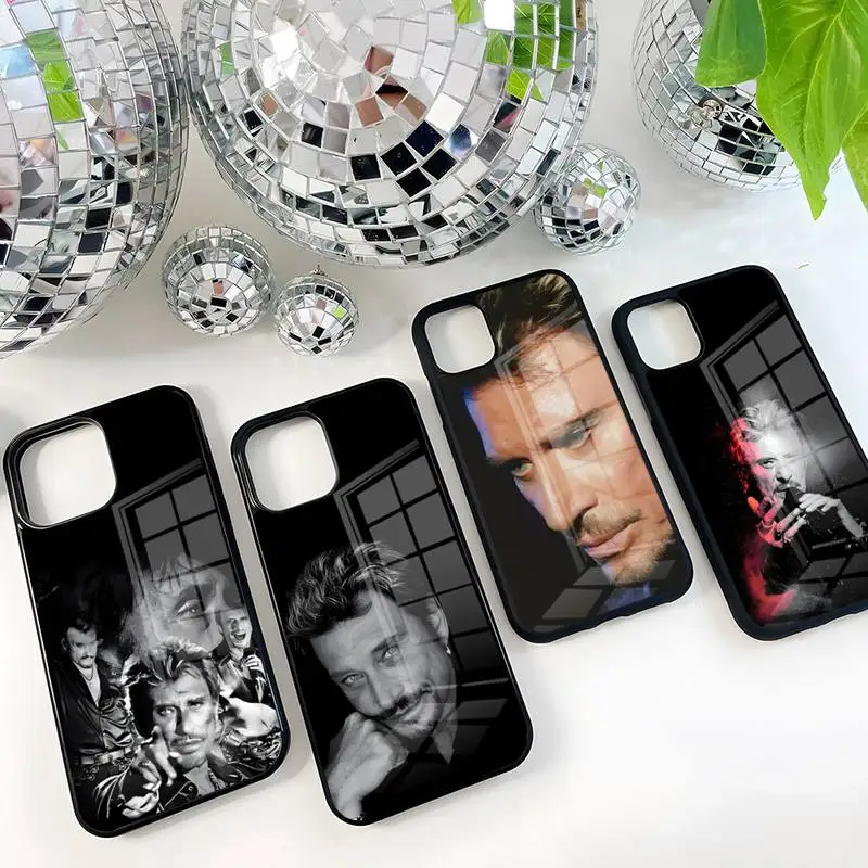 Johnny Hallyday Music Phone Case PC+TPU For Iphone Apple 14 Pro Max 11 13 12 Mini 6S 7 8 Plus X Xs XR SE Luxury Cover