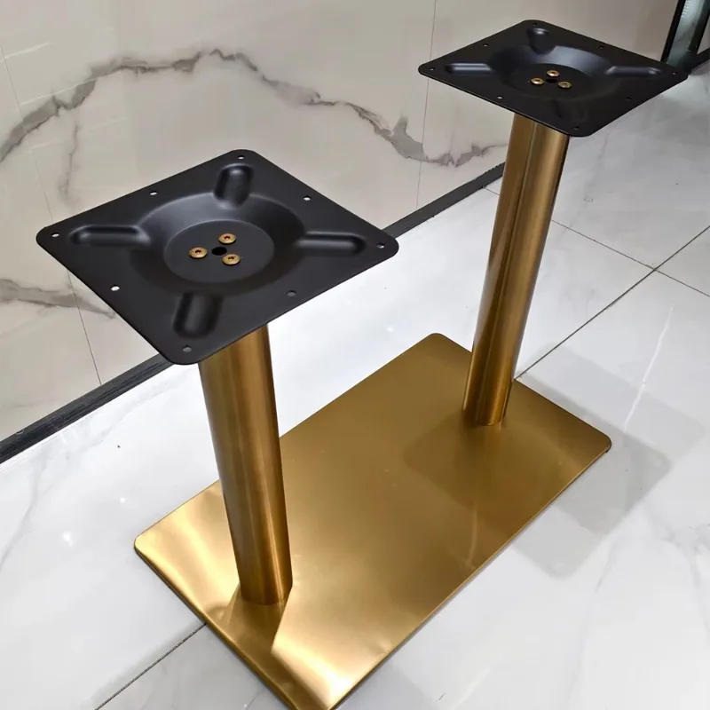 Luxury Heavy Duty Furniture Legs Restaurant Office Metal Modern Accents Stainless Steel Dining Coffee Chrome Table Bases