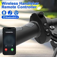 Mando a distancia inalámbrico para manillar V5.3, auriculares para casco de motocicleta, botones remotos, Kit auxiliar de voz manos libres, resistente al agua