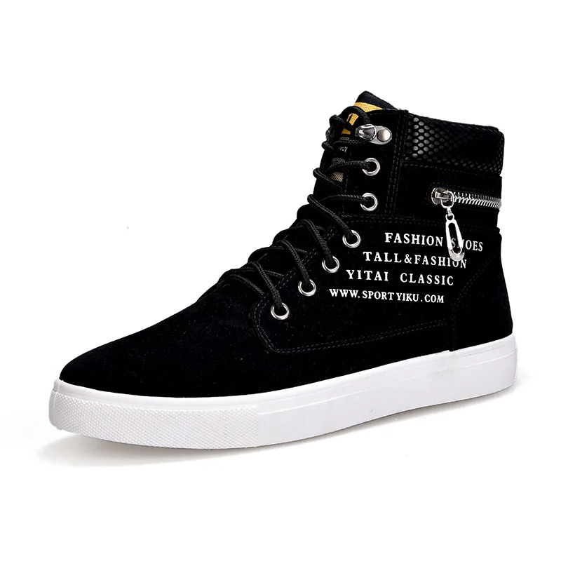 2024 New High Top British Style Casual Sneakers Men Vulcanized Shoes  Men Canvas Shoes Man Sports Skateboarding Shoes Fashion