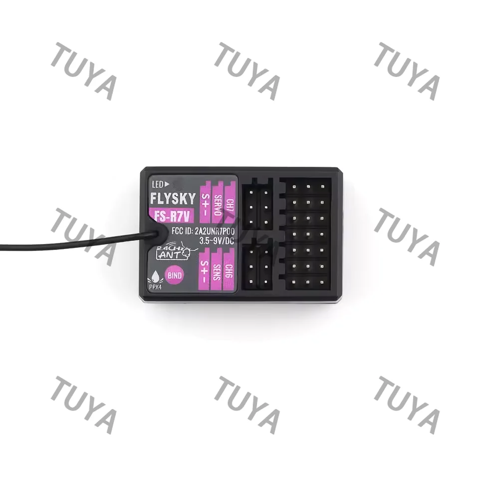Receiver FS-R7V 7CH 2.4G Receiver Can Be PPM/IBUS Output for Remote Control Car Boat