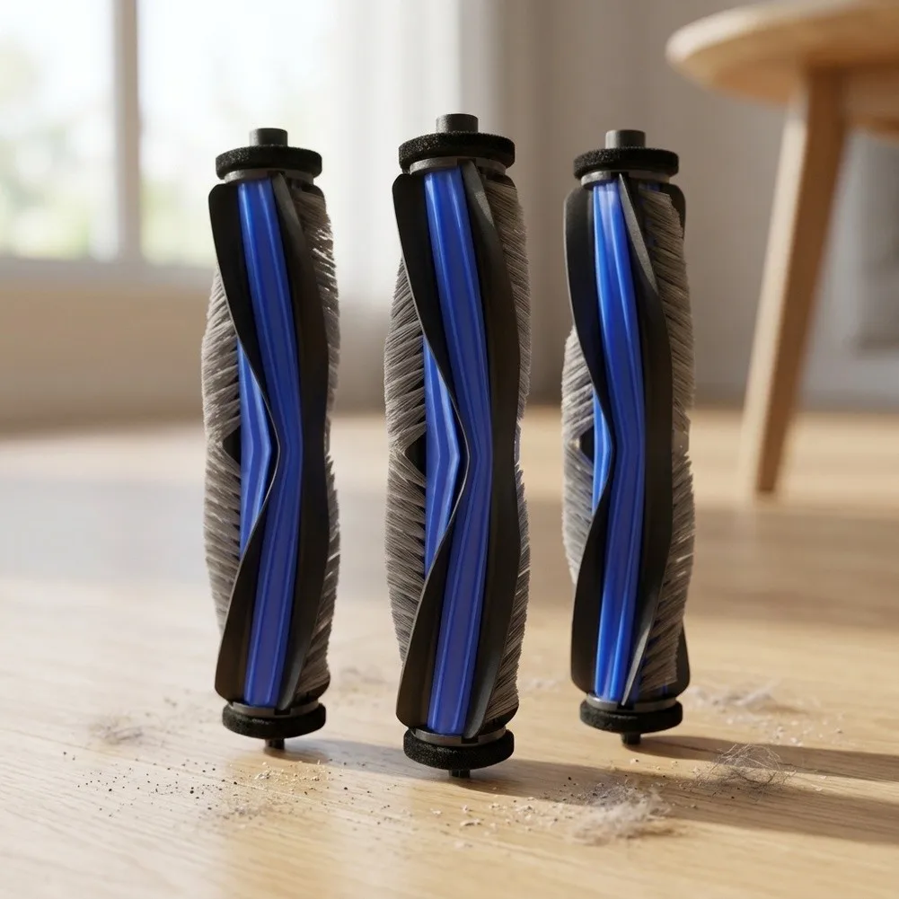 3pcs Main Brushes Replacement For Bosch Spotless For Max BCRDW3B Robot Vacuum Cleaner Efficient Cleaning Tool Parts