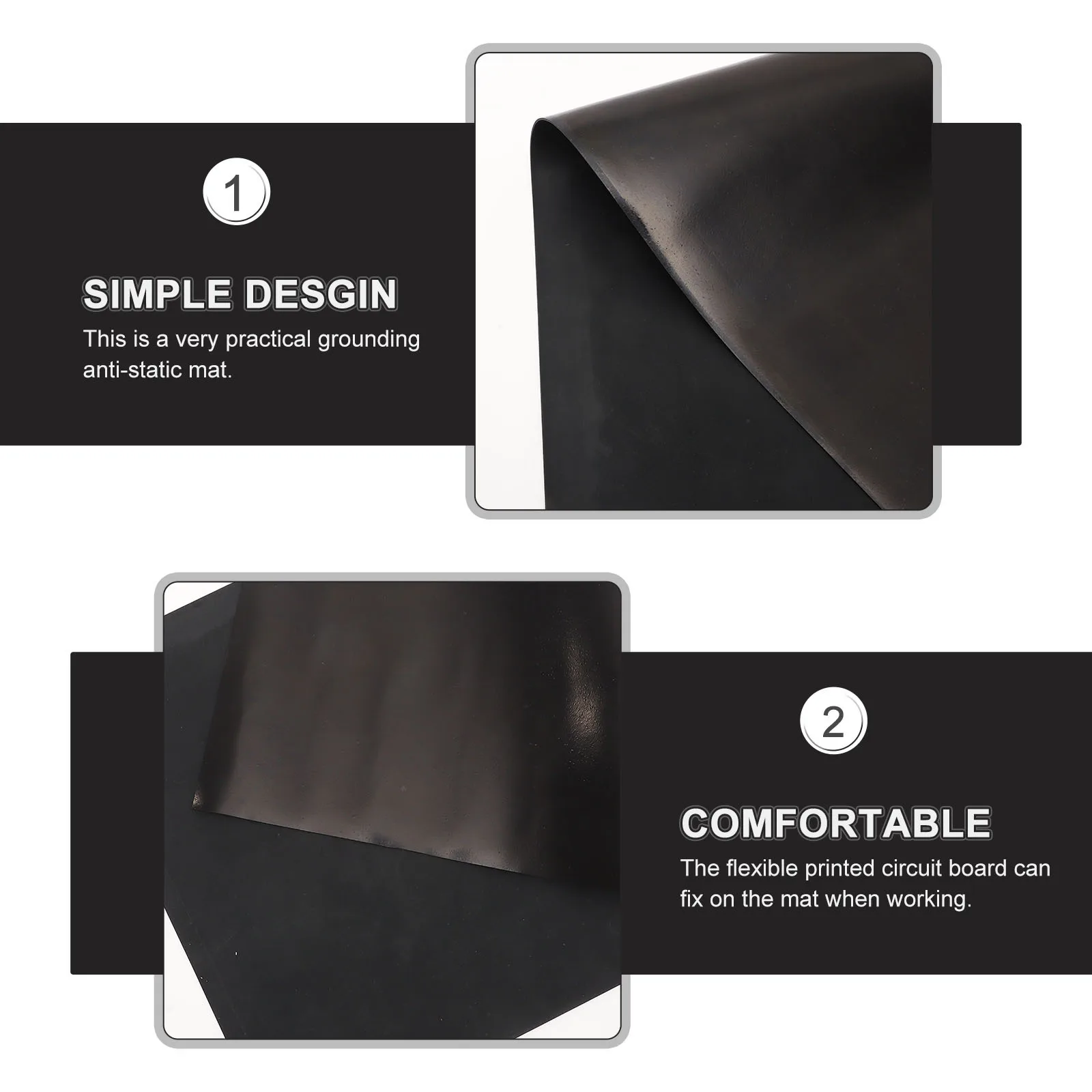 مكافحة ساكنة ارتفاع درجة الحرارة منضدة حصيرة التأريض وسادة مكتب للإلكترونيات إصلاح محطة لحام حصيرة مطاطية حماية Esd #4