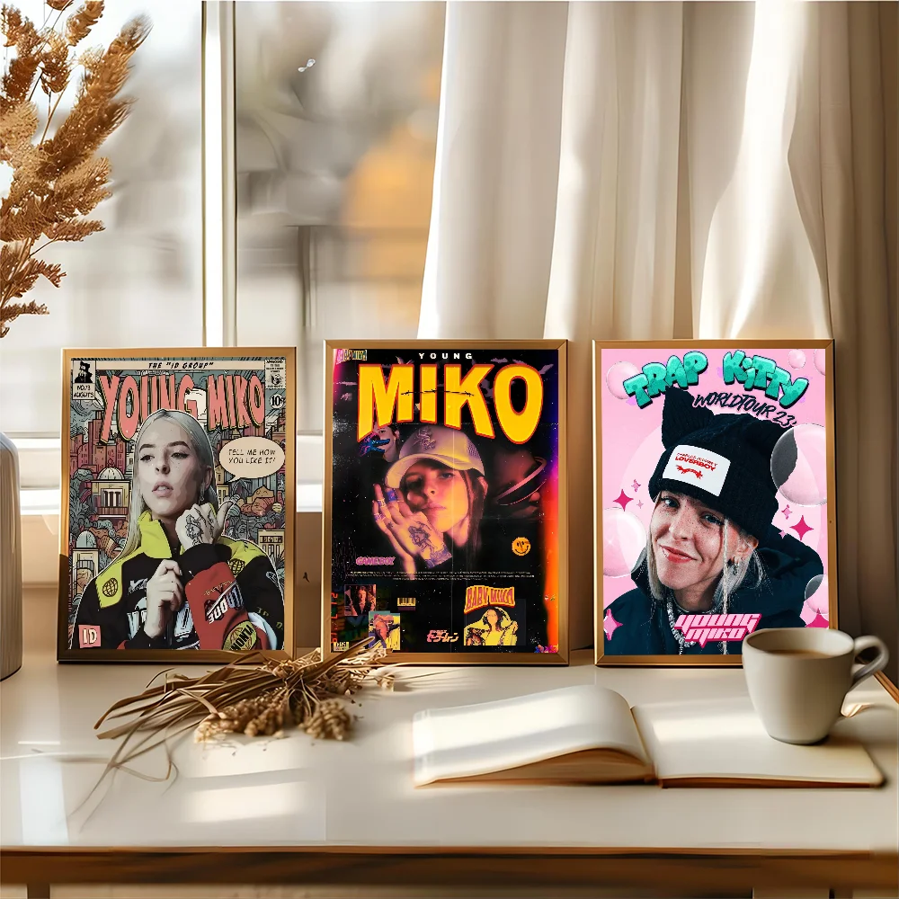 Singer Young Miko Anime Posters Sticky HD Quality Wall Art Retro Posters for Home Kawaii Room Decor