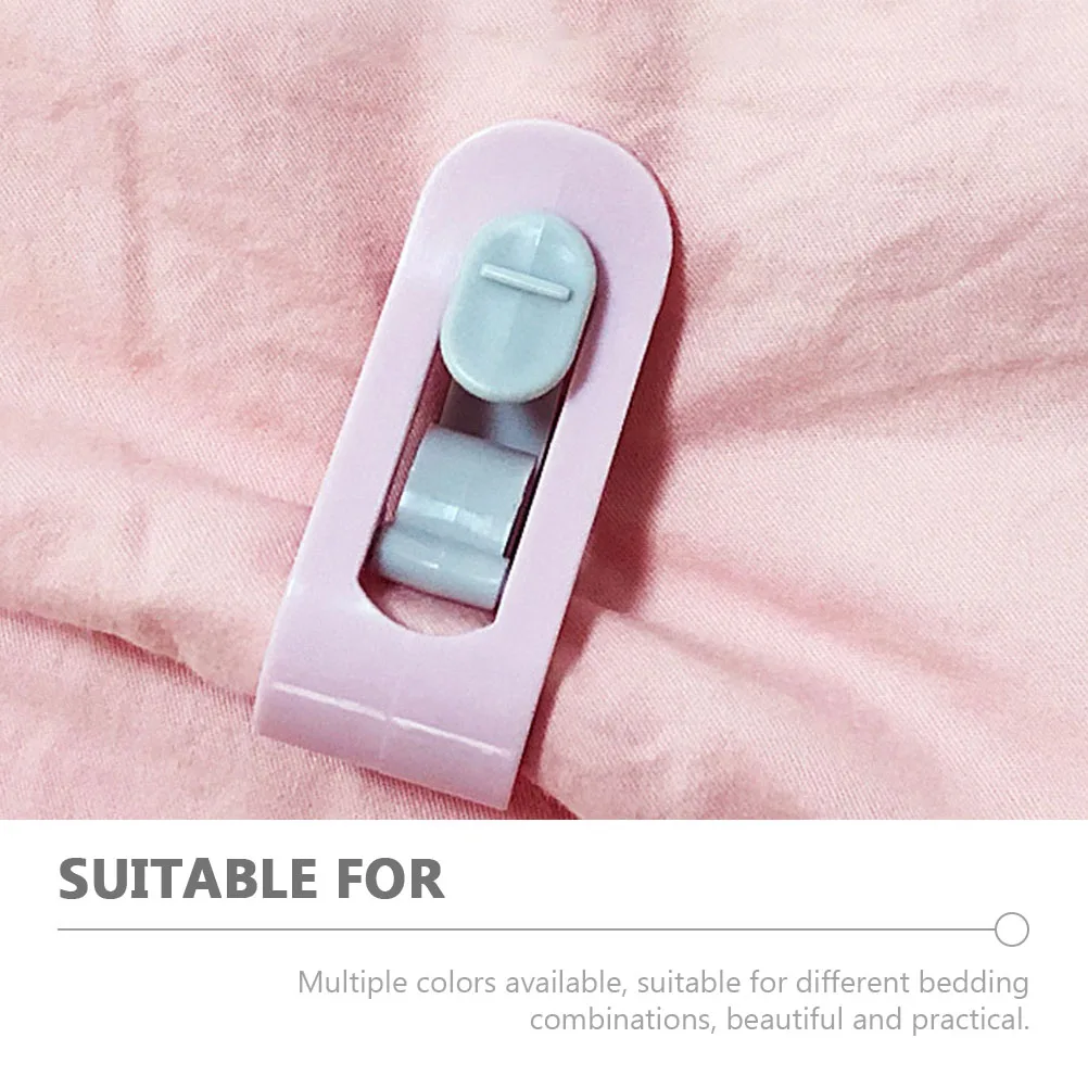 

12Pcs Quilt Fasteners Bed Sheet Clips ABS Anti-Slip Fixing Clamps for Bedding Secure Neat Home Quilt Clips
