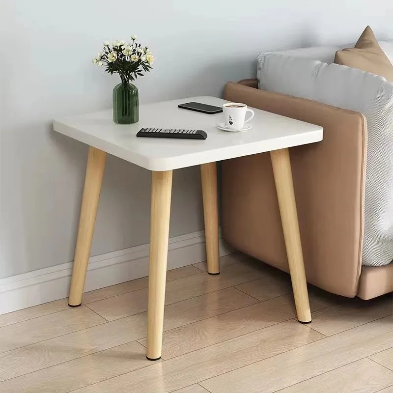 Square Engineered Wood Coffee Side Table Single Or Double Tier Cm Top Height Living Room Bedroom Small Apartment