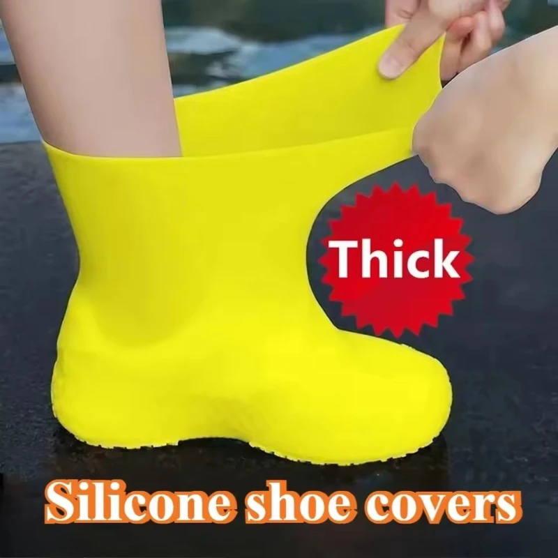 

Rain Shoe Covers Waterproof Covers for Shoes Protector Cover Boots Gear Household Merchandises Home Garden