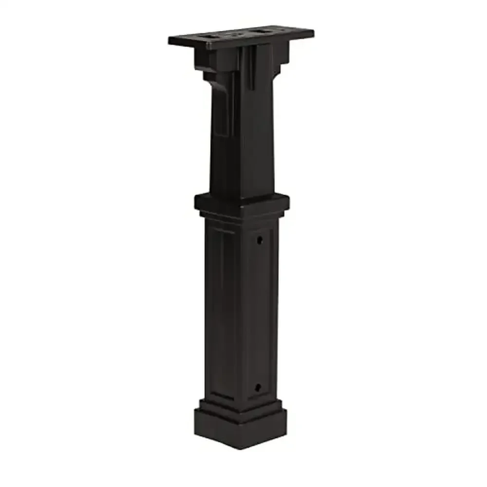 

Durable Textured Black Post with Mounting Hardware Compatible with Most Mailboxes UV Resistant Long-Lasting Durability Easy