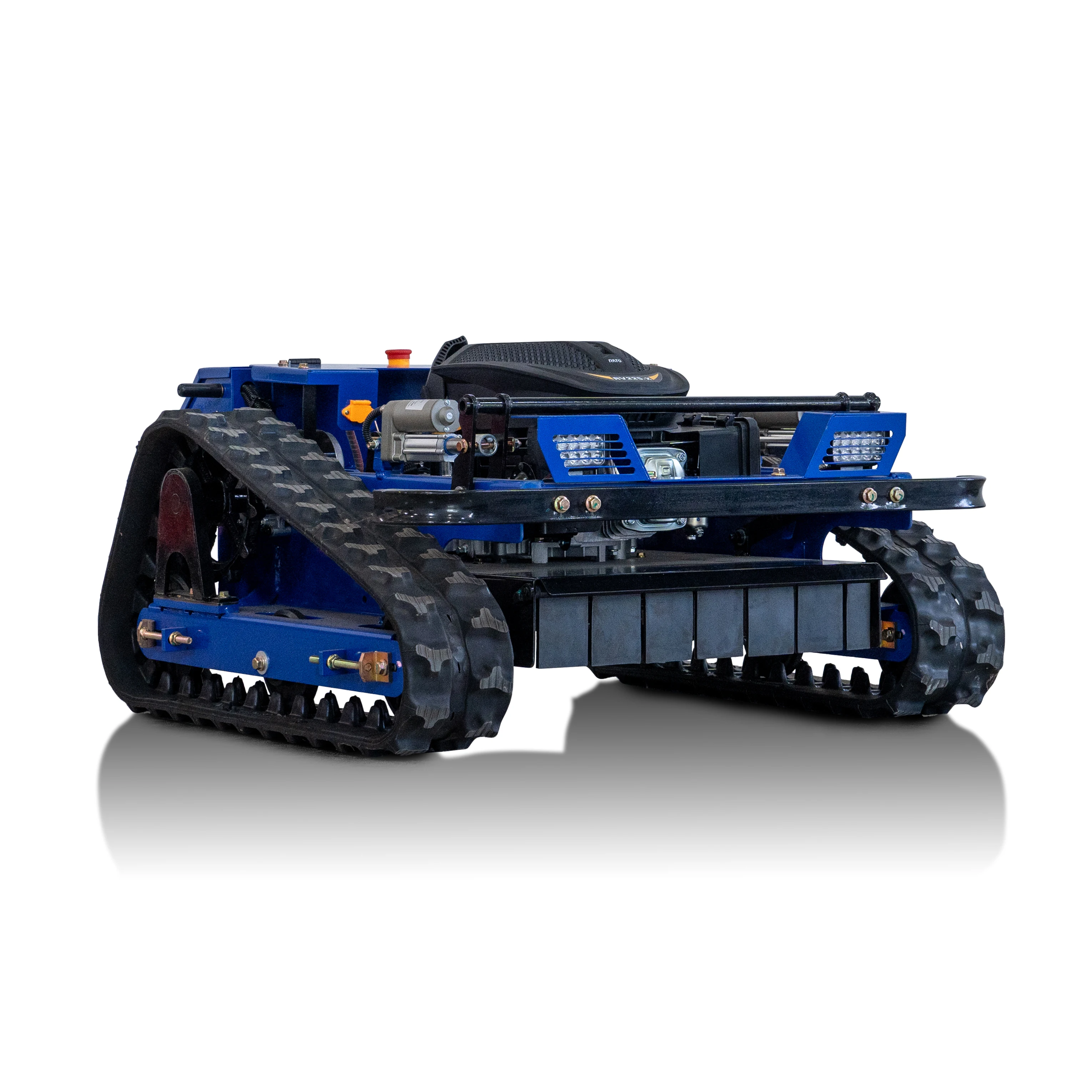 

【Hot】HESLAN RATO Engine Remote Control Track Lawn Mower Power ic Grass Cutter for Slopes Farms Municipal Work