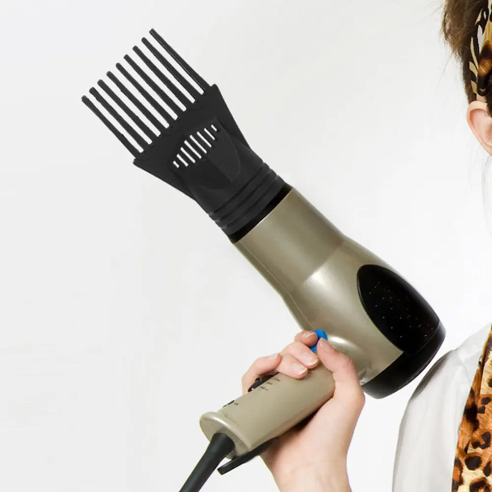 

Набор из 10 насадок-расчесок для фена: сменные, для всех типов фенов, для бережного распределения воздуха и предотвращения накручивания волос