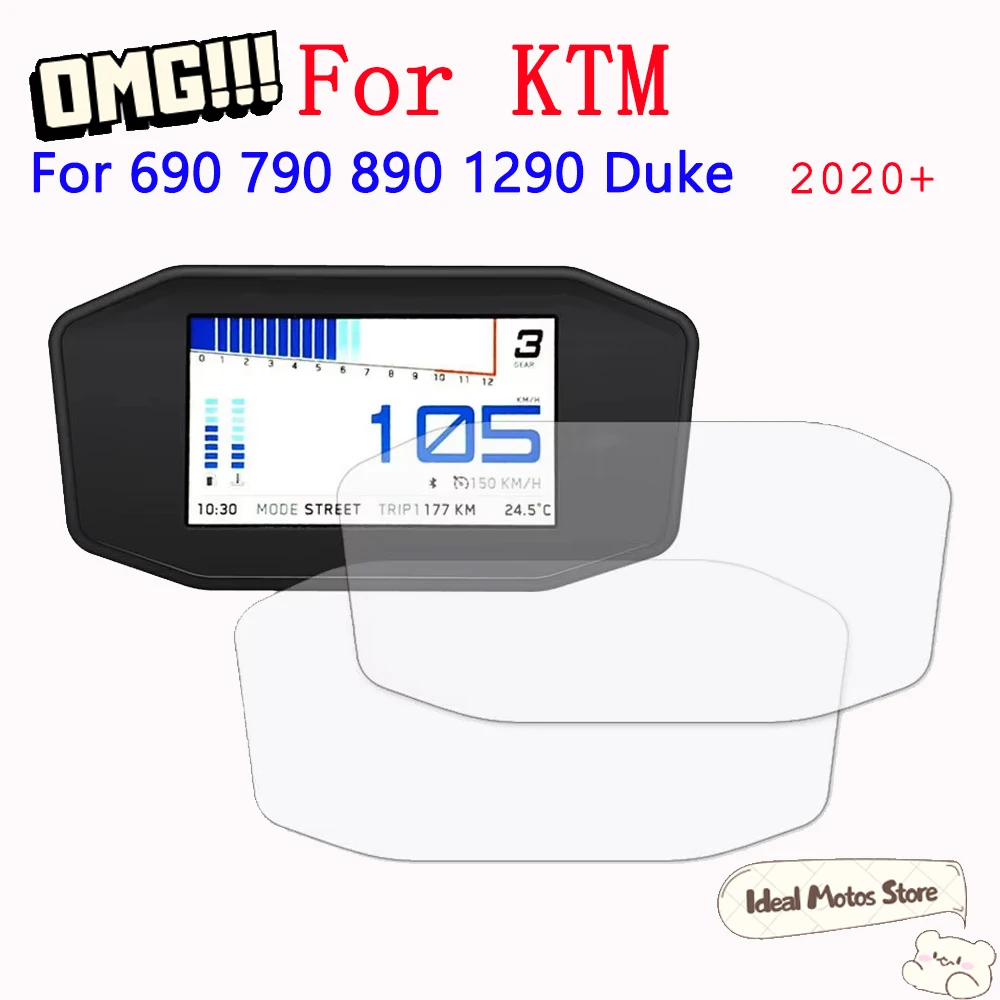 

For KTM Duke 690 790 890 1290 Super Duke R 2020 + Motorcycle Dashboard Screen Protector Anti-Scratch Film Waterproof Accessories