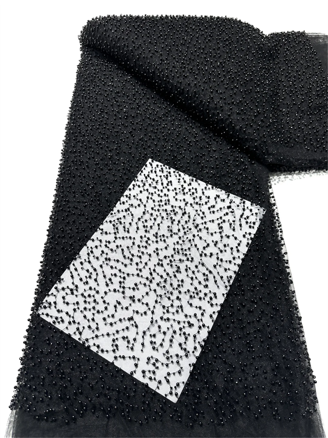 

2025 Tulle Lace Fabric With Beads Sequins Hot Sale New African Nigerian French for High End Wedding Party Bride Sewing Dress