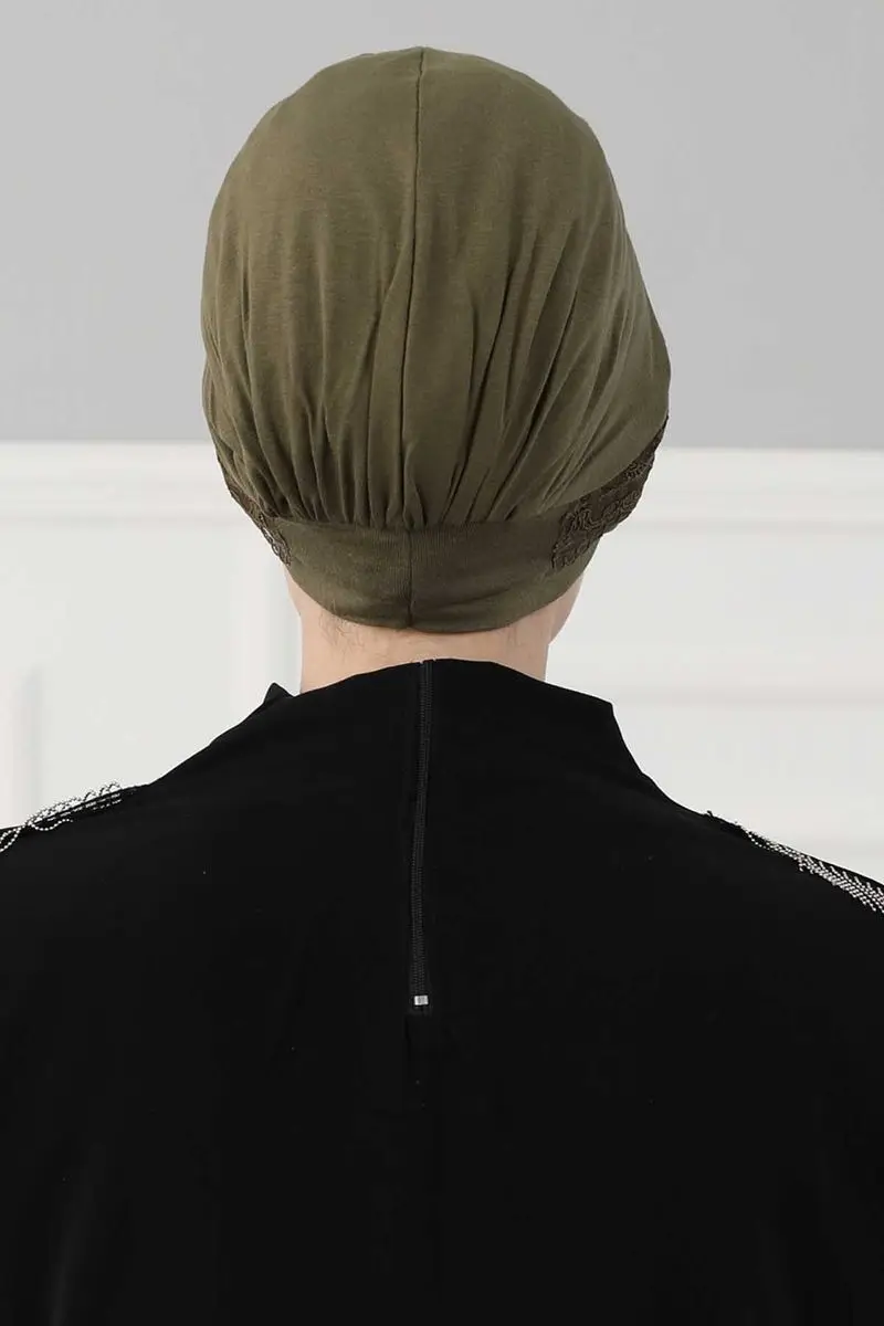 Laço penteado osso caqui