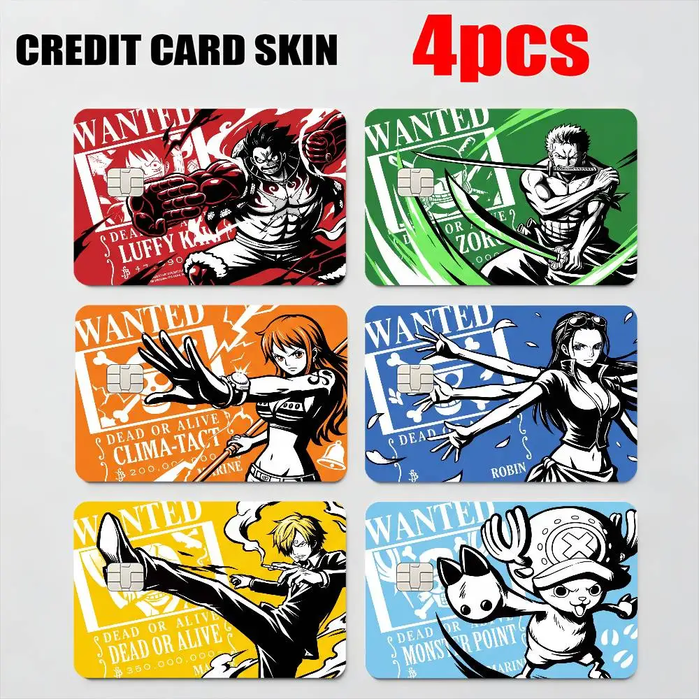 

MOTORCYCLE stickers MOTORCYCLE ONE PIECE LUFFY ZORO SANJI ACE NAMI Card Skin Sticker For Debit Credit Card