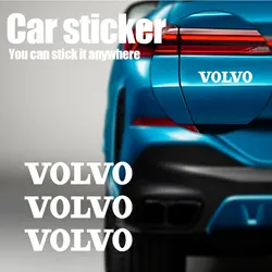 4pcs Fashion Car Emblem Stickers Windown Door Auto Body Decor Decal Auto Accessories For Volvo S80L XC60 XC90 S40 S60 S80 V40