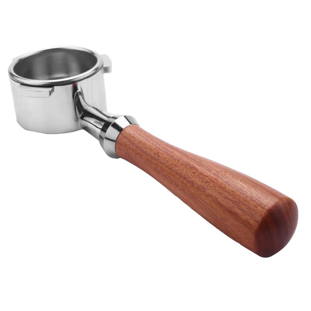 ABBK-2 Buah Portafilter Kopi Tanpa Dasar 54Mm untuk Seri Breville Barista dengan Mesin Pengganti Keranjang Filter 2 Cangkir