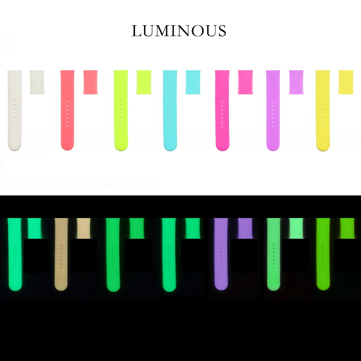 مضيئة سيليكون حزام ل سوار ساعة يد أبل الترا 49 مللي متر 8 7 45/41 مللي متر الرياضة حلقة سوار ل Iwatch 6 5 4 Se 44 مللي متر 42 مللي متر 40 مللي متر 38 مللي متر