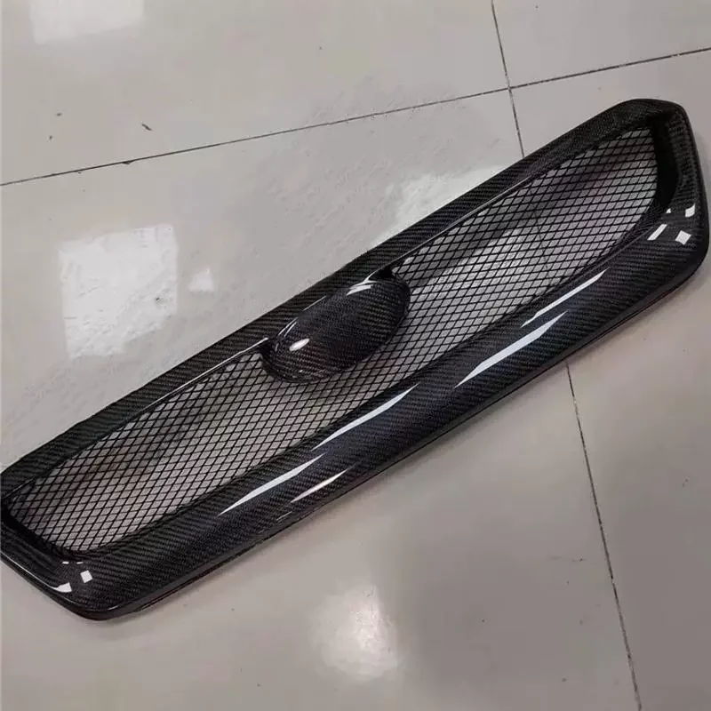 Carbon fiber Front Bumper Grill for Subaru Impreza 11th modified resin Grille Mask Radiator Body kit Car Accessories