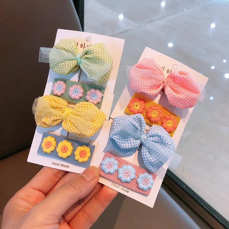 

2 шт./лот, заколки с милыми цветами для маленьких девочек, банты принцессы, детские заколки для волос, головные уборы с мультяшной короной, аксессуары для волос для маленьких девочек