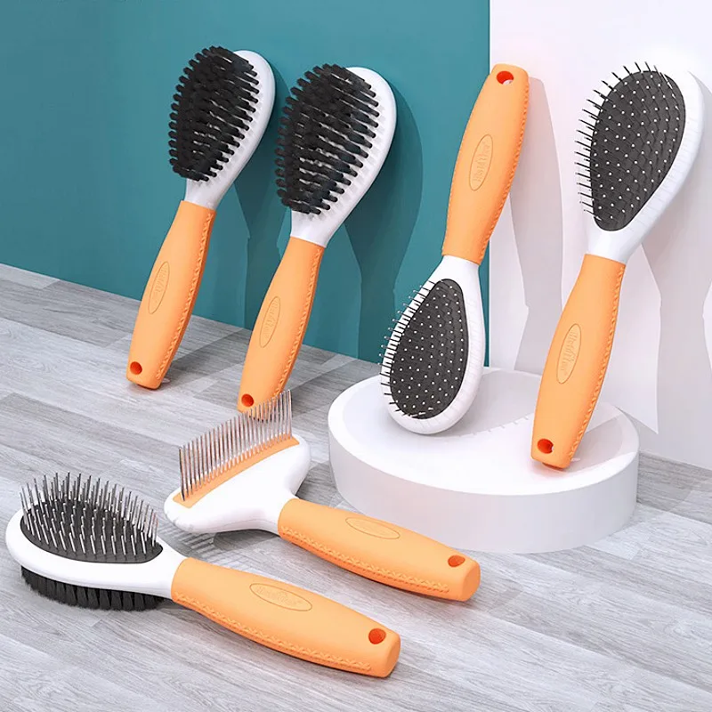 

Dog Comb Rake Dogs Brush Double Sided Brushes for Dogs Hair Cleaning Pet Hair Remover Massage Dog Grooming Brush Pet Supplies